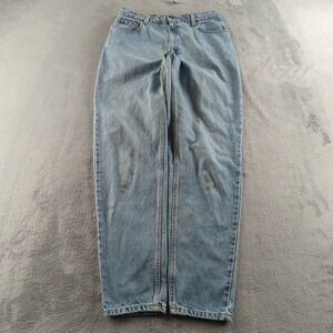 Vintage 90s Levis Jeans Womens 12 Long Blue Light Wash 551 Relaxed Tapered USA